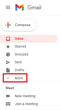  where is spam email folder in Gmail? 